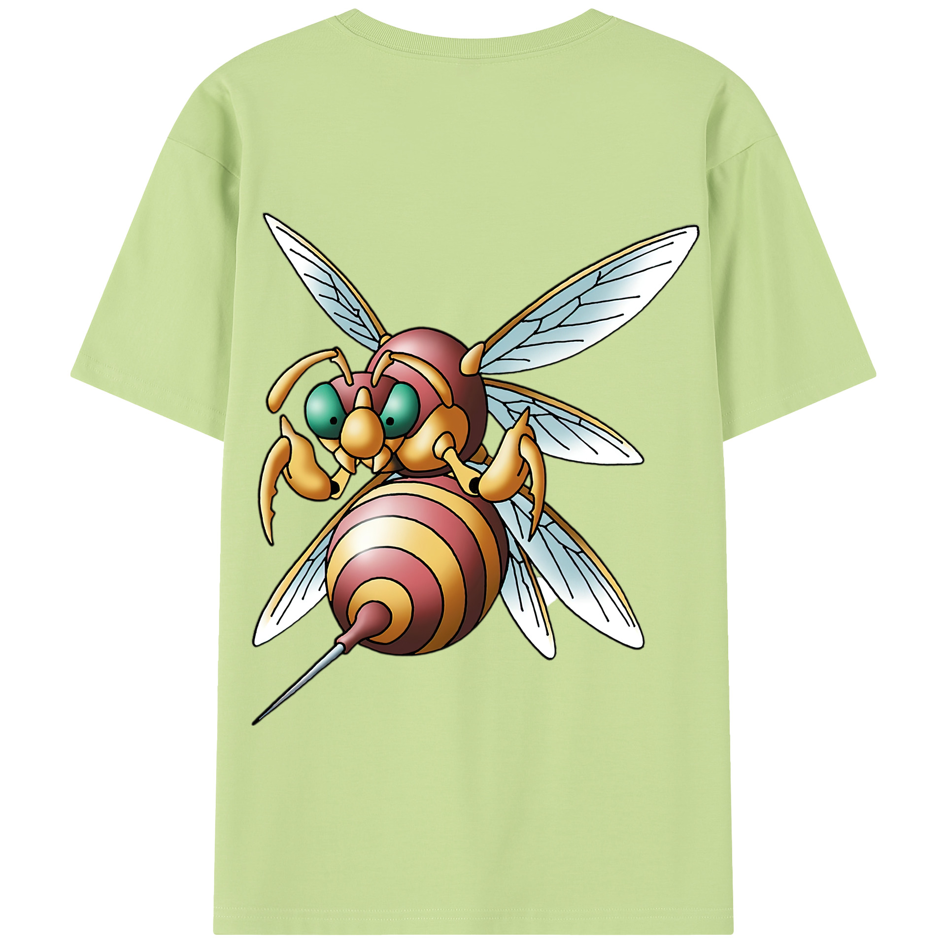 （画像用） ドラゴンクエスト Doragon Kuesuto Dragon Quest 綿100％半袖Tシャツ（背面プリント）